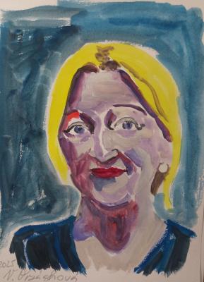 Autoportrét tempera